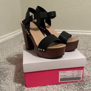 JustFab Bekka Plaform Block Heel